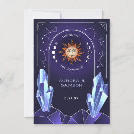 Tackkort för Mystic Sun-event Tack Kort