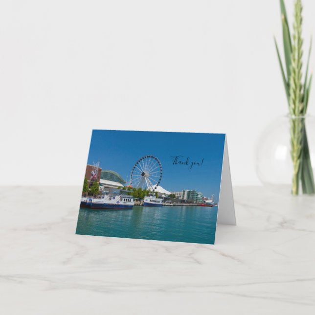 Tackkort för Navy Pier (Framsida)