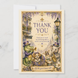 Tackkort för New Orleans Mardi Gras baby shower Tack Kort