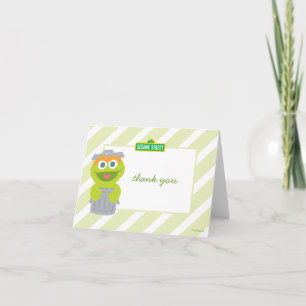 Tackkort för Oscar the Grouch Baby-födelsedag