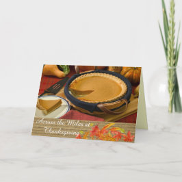 Tackkort för Thanksgiving över miltals avstånd Helgkort