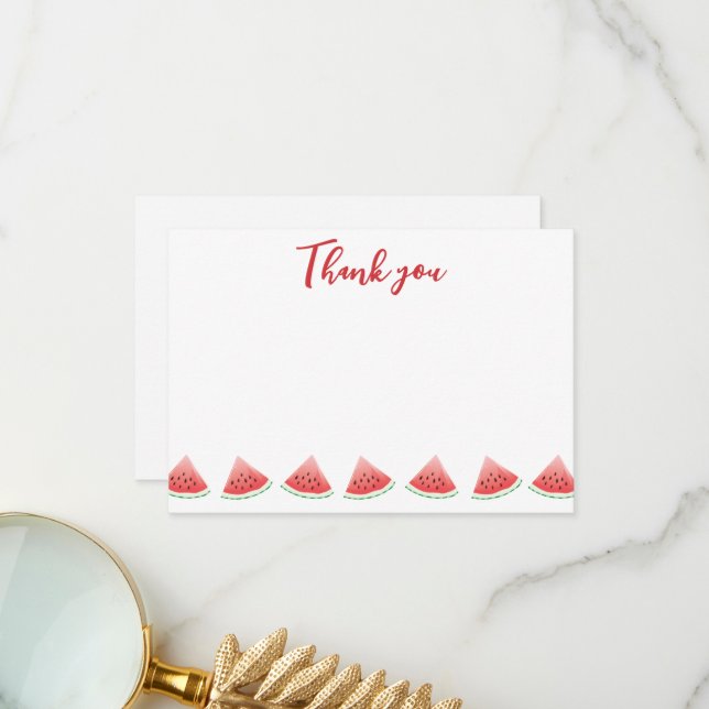 Tackkort för vattenmelon tack kort (Fram/Back In Situ)