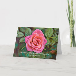 Tackkort från Faith och Pink Rose Kort