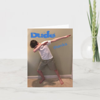 Tackkort från tonåring