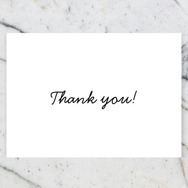 Tackkort i svart och vitt inbjudan (Skapare uppladdad)