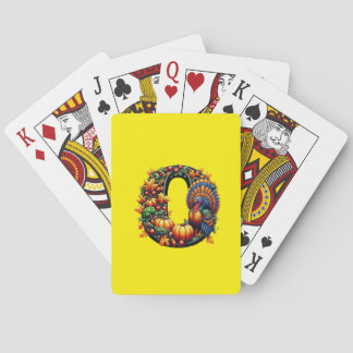 Tackkort i Thanksgiving-stil Casinokort