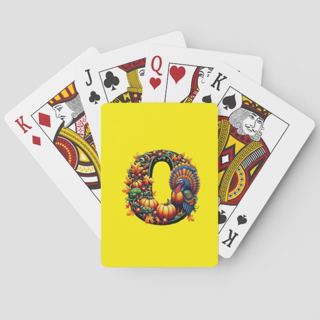 Tackkort i Thanksgiving-stil  Casinokort (Baksidan)