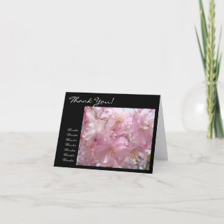 Tackkort! kort Tack Tack Rosa Blommor