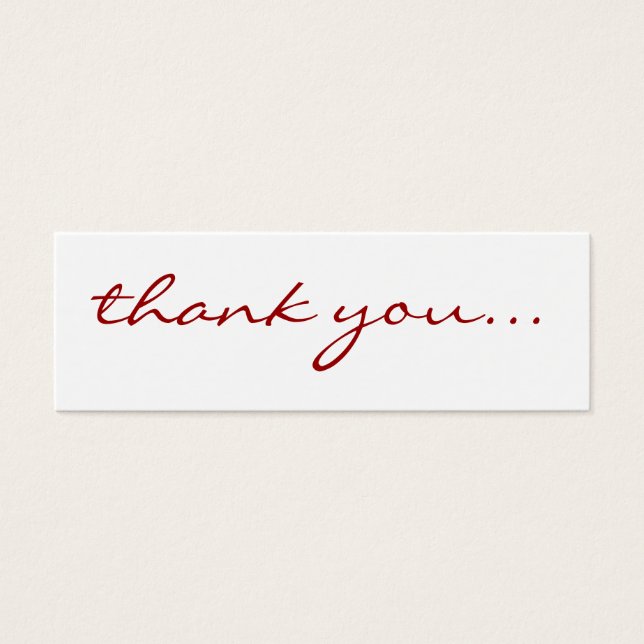 Tackkort Litet Visitkort (Framsidan)