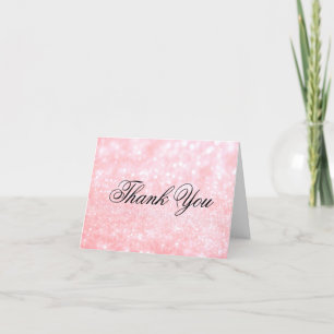 Tackkort - Ljust rosa glitter Fab