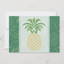 Tackkort med ananas-hjärtan tack kort