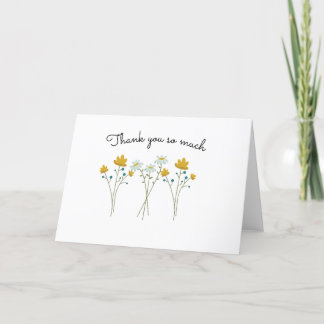 Tackkort med blommig design (tom insida)