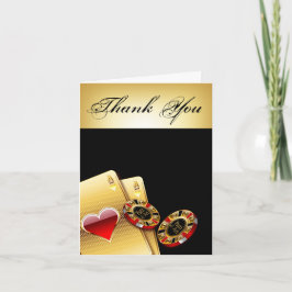 Tackkort med casino marker: KASK MEJ ATT SÄTTA NAM