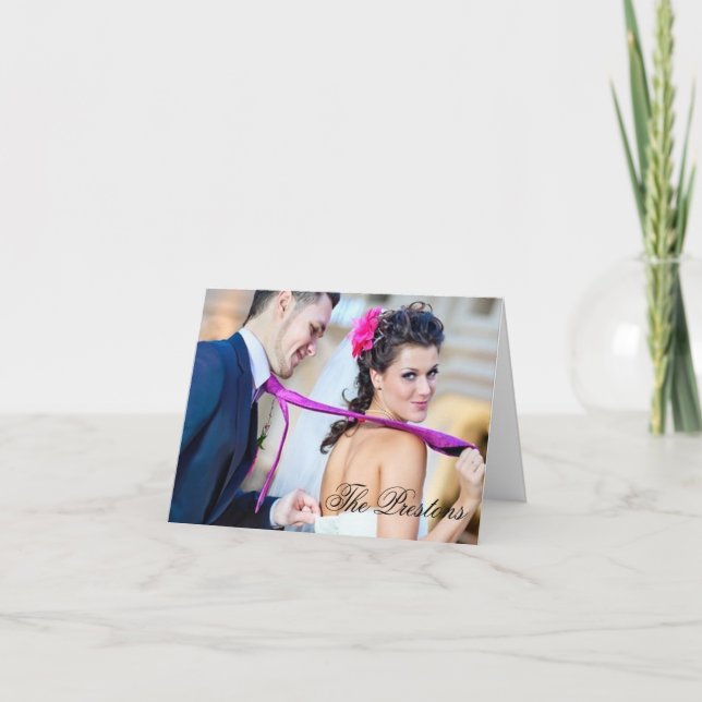 Tackkort med foto (Framsida)