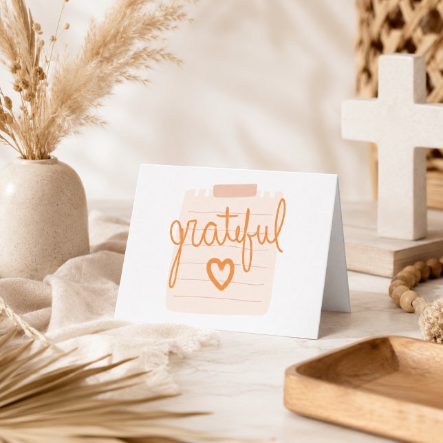 Tackkort med Grateful Heart Christian (Skapare uppladdad)