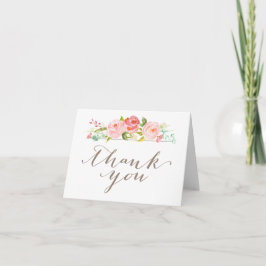 Tackkort med Rosenträdgårdsblommor