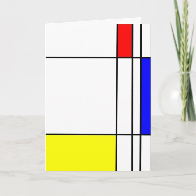 Tackkort (Mondrian stil) (Framsida)