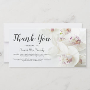 Tackkort Orchid Bereavement Kort