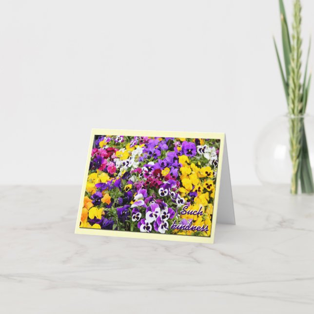 Tackkort--Pansies Tack Kort (Framsida)