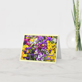 Tackkort--Pansies Tack Kort