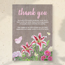 Tackkort | Rustik Flowers Butterfly Tack Kort