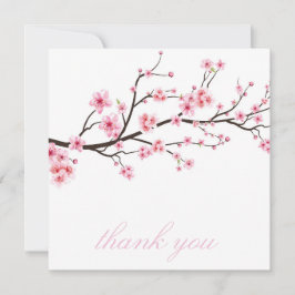 TACKKORT : SAKURA KIRSEBÄRSBLOMMOR TACK KORT