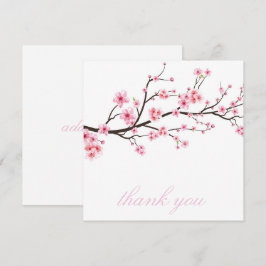 TACKKORT : SAKURA KIRSEBÄRSBLOMMOR TACK KORT
