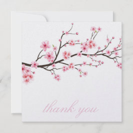 TACKKORT  : SAKURA KÖRsbärsblommor Tack Kort