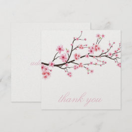TACKKORT : SAKURA KÖRsbärsblommor Tack Kort