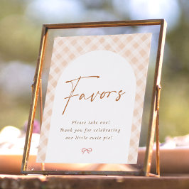 Tackkort Snygging Paj Thanksgiving Babykalas Poster