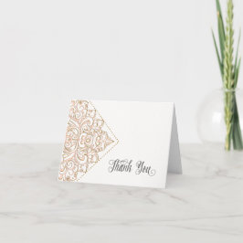 Tackkort Sofistikerad Romantisk Bröllop