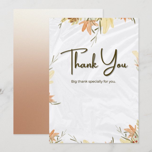 Tackkort Tack Kort (Fram/baksida)