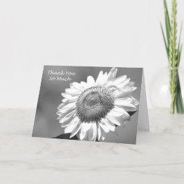 Tackkort till brudtärna med solros