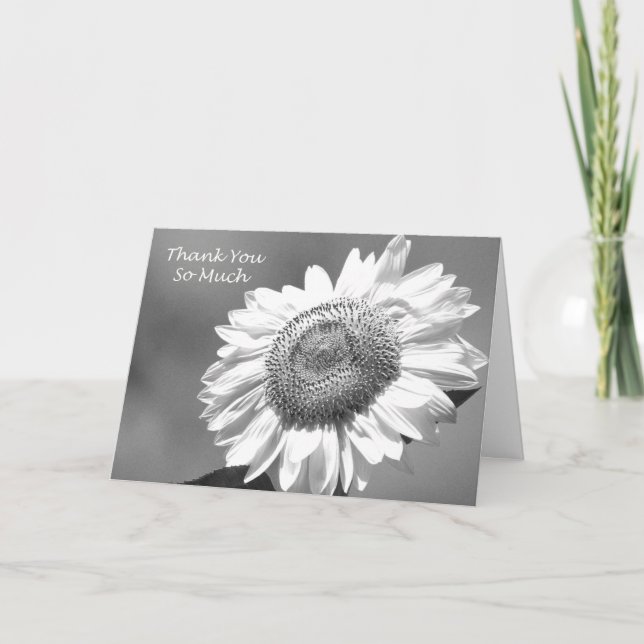 Tackkort till brudtärna med solros (Framsida)