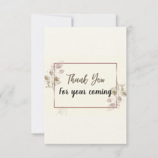 Tackkort vattenfärg eukalyptus element. tack kort