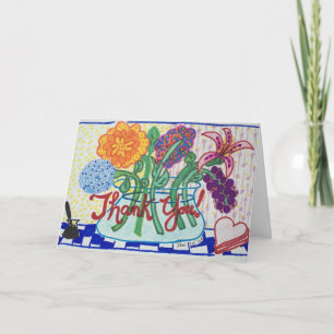 TACKKORTBLOMMOR, Impressioniststil Tack Kort