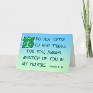 TackkortEphesians 1:16 Tack Kort