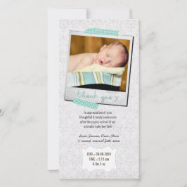 Tackkortpojkeblått Washi tejpar Tack Kort