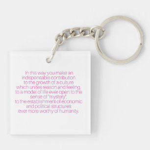 Tackkvinnor som fungerar keychain