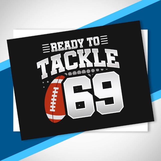 Tackla 69-årsdag 69 år parjubileum vykort (Skapare uppladdad)