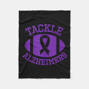 Tackla alzheimers bekämpa slut stöd lila månad fleecefilt