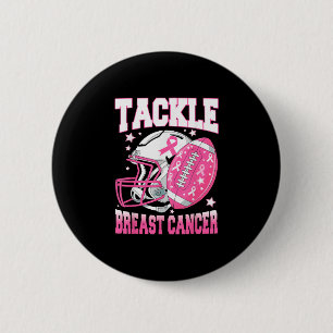 Tackla Bröstcancer Medvetenhet Amerikansk Fotboll Knapp