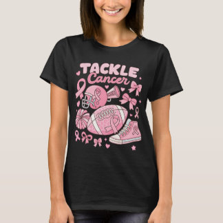 Tackla Bröstcancer Rosa Bandy Fotboll T Shirt