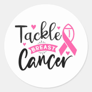 Tackla bröstcancermedvetande runt klistermärke