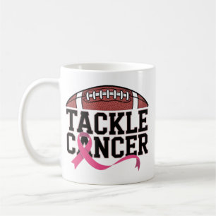 Tackla Cancer Rosa Band Design Kaffemugg