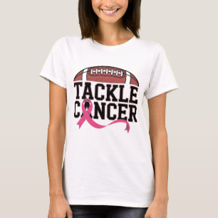 Tackla Cancer Rosa Band Design T Shirt