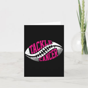 Tackla Fotboll Boll Rosa Band Bröstcancer Awa Kort