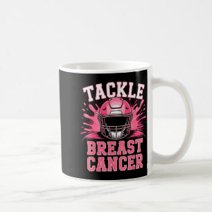 Tackla fotboll bröstcancer medvetenhet Nk band Kaffemugg