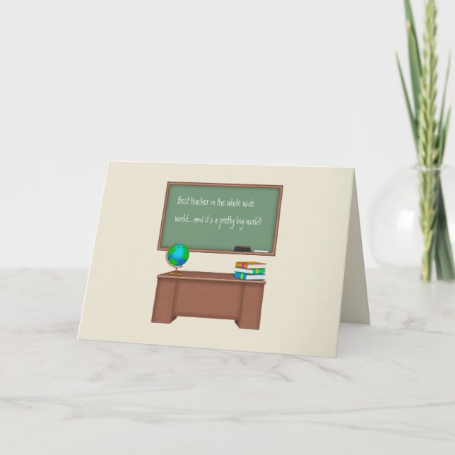 Tacklärarekort Tack Kort (Framsida)