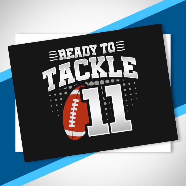 Tackle 11-årsdag 11 år par jubileum vykort (Skapare uppladdad)